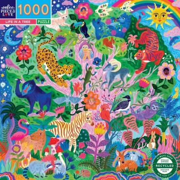 eeBoo 1000 Pc Puzzle – Life in a Tree