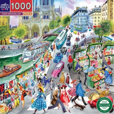 eeBoo 1000 Pc Puzzle – Paris Bookseller