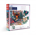 eeBoo 1000 Pc Puzzle – English Cottage Christmas