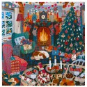 eeBoo 1000 Pc Puzzle – English Cottage Christmas