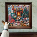 eeBoo 1000 Pc Puzzle – English Cottage Christmas