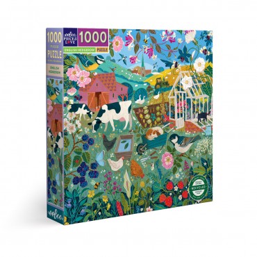 eeBoo 1000Pc Puzzle – English Hedgerow