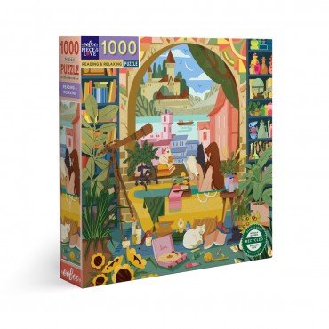 eeBoo 1000Pc Puzzle – Reading Relaxing