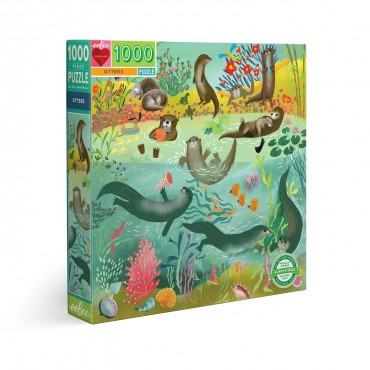 eeBoo 1000Pc Puzzle – Otters
