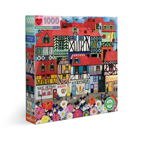 eeBoo 1000 Pc Puzzle – Whimsical Village