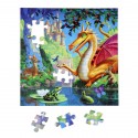eeBoo 64 Pc Puzzle – Dragon Kids Toy Family Puzzle Age 5+