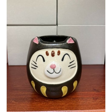 Japanese Lovely Cat Porcelain Coffee Mug Ceramic Cup Black