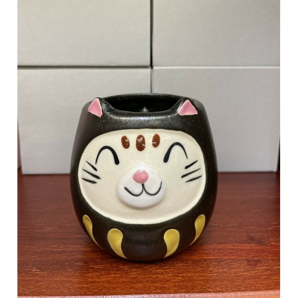 Japanese Lovely Cat Porcelain Coffee Mug Ceramic Cup Black