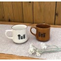 Japanese Vintage Cat Pottery Coffee Mug Ceramic Cup 05630