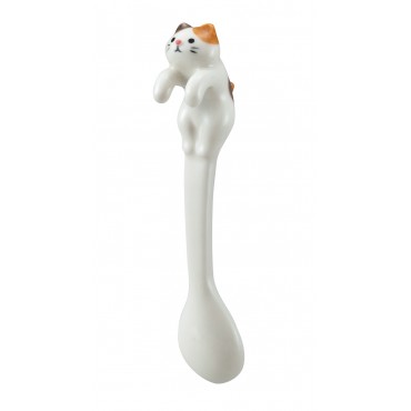 Japanese Cute Ceramic Spoon — Mike Cat 03568