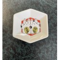 Japanese Kutani Ware Cute Lucky Cats Porcelain Plate Ceramic Mini Dish