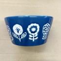 Japanese Flower Pattern Blue Porcelain Bowl Ceramic Small Bowl 04795