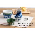 Japanese Flower Pattern Green Porcelain Bowl Ceramic Bowl M 04934