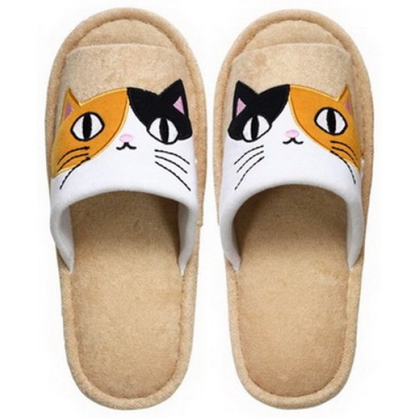 Japanese Neko Sankyodai Mike Cat Slippers Size 6-8 Onesize