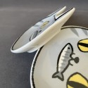 Japanese Neko Sankyodai Cat Face Small Plate Mini Dish Ceramic Plate C 04618