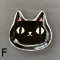 Japanese Neko Sankyodai Cat Face Small Plate Mini Dish Ceramic Plate F 04621