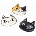 Japanese Neko Sankyodai Cat Face Small Plate Mini Dish Ceramic Plate D 04619