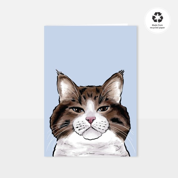 Chlo Studio Greeting Card Cat Pattern Card Grumpy cat