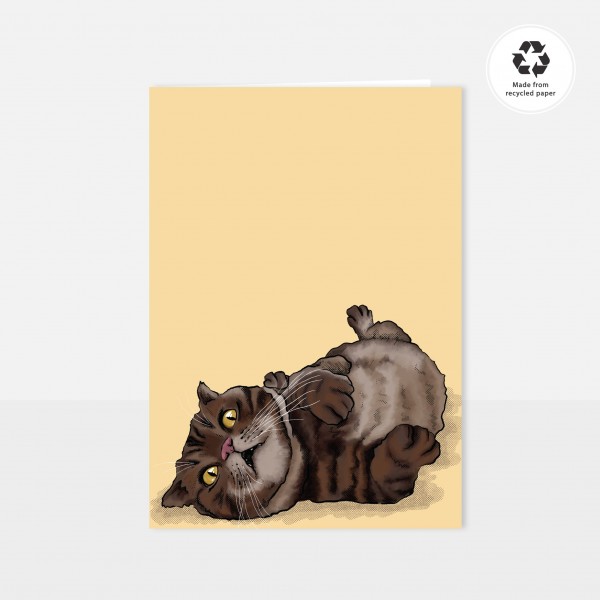 Chlo Studio Greeting Card Cat Pattern Card Lazy Lulu