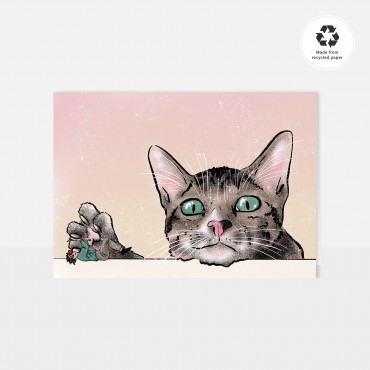 Chlo Studio Greeting Card Cat Pattern Card These Humans