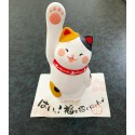 Japanese Lucky Ornament Unglazed Ceramic Home Decoration Inviting Cat Mike