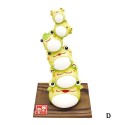 Japanese Lucky Ornament Unglazed Ceramic Home Decoration Gift Frog