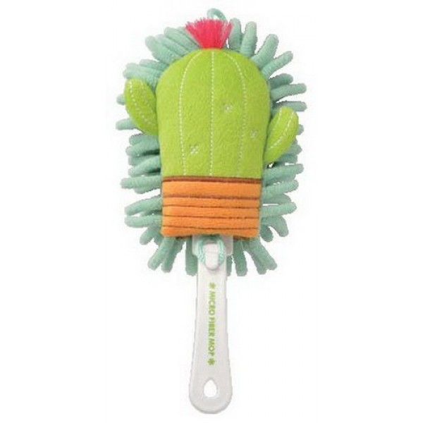 Japanse Cute Cactus Handy Mop Home Clean Plush Handy Mop Light Green