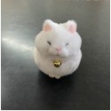 Japanese Sitting Cat Plush Keychain Soft Toy Small H9cm 05166
