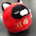 Japanese Amuse Daruma Cat Bean Bag Soft Toy Plush Toy Small H7cm 03898