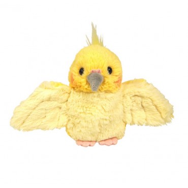 Fluffies Japanese Yellow Parakeet Bird Plush Soft Toy Stuffed Animal Kids Gift Small
