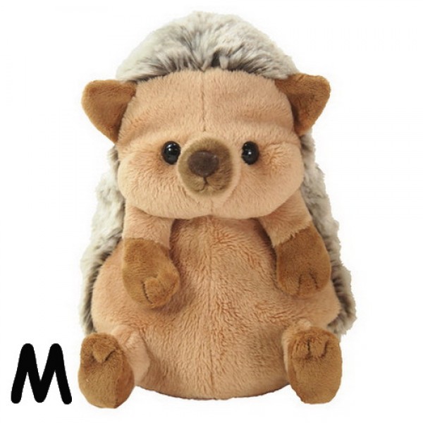 Fluffies Japanese Cute Hedgehog Plush Soft Toy Stuffed Animal Kids Gift M 21cm Brown