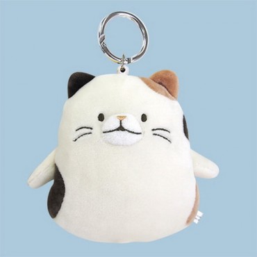 HUGHUG Japanese Cute Cat Soft Plush Card Case Card Pouch Keyring