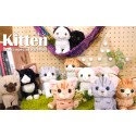 KITTEN Japanese Small Cute Cat Soft Toy For Kids Stuffed Animal Cat Plush Toy 02418