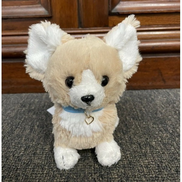 PUPS! Small Beige Chihuahua Puppy Soft Toy For Kids Stuffed Animal Dog Plush Toy