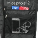 Sfidare Nylon Backpack Black Large capacity Bag Ladies/Men's