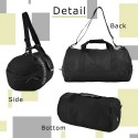 Japan Sufidare Nylon Roll Boston Bag Large capacity Gym Bag Ladies/Men's Black