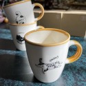 KAKUNI Japanese Lovely Cats Porcelain Coffee Mug Ceramic Cup Buchi