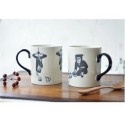 KAKUNI Japanese Ninja Daily Pottery Coffee Mug Ceramic Cup Hang Upside Down