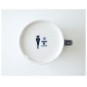 KAKUNI Japanese Ninja Daily Pottery Coffee Mug Ceramic Cup Shuriken