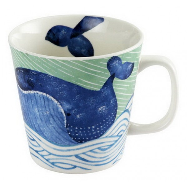Japanese Kawaii Whale Pottery Coffee Mug Ceramic Cup Gift