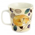 Japanese Kawaii Fox Pottery Coffee Mug Ceramic Cup Gift