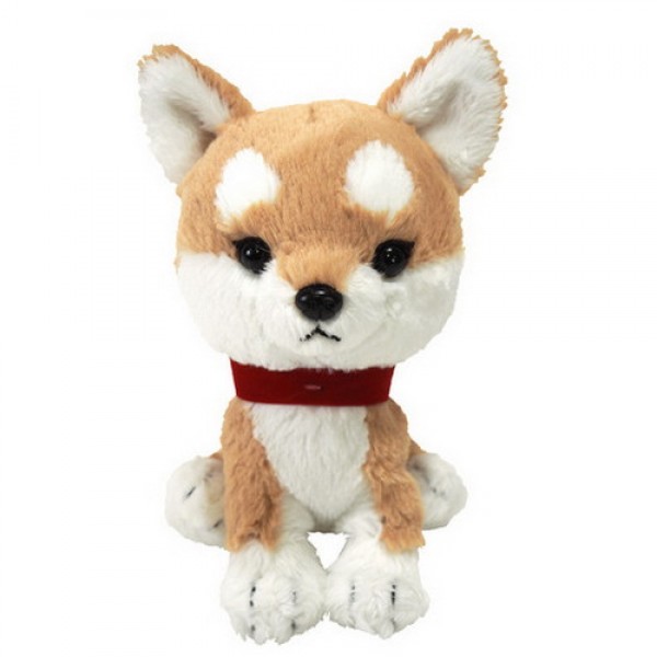 PUPS! Small Beige Shiba Dog Soft Toy For Kids Stuffed Animal Puppy Plush Toy